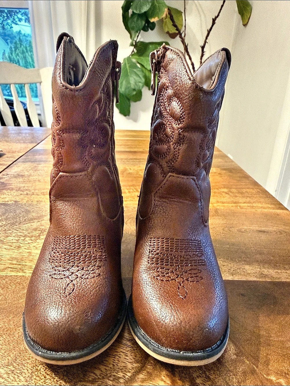Cat & Jack Montana Western Boots Brown